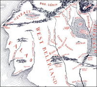 Map of West Beleriand.